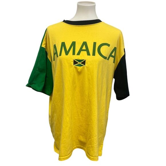 Yeh Mon Island Apparel Mens XXL Jamaica Short Sleeve Crew Neck Tee Shirt - Picture 1 of 5